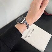 billiga Apple Watch-band-Solo loop Kompatibel med Apple Watch klockband 38mm 40mm 41mm 42mm 44mm 45mm 49mm Dam Bling Diamond Metalllås Legering Ersättningsurband för iwatch Ultra 2 Series 9 8 7 SE 6 5 4 3 2 1