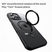Недорогие Чехлы для iPhone-Магнитный чехол с кольцом-подставкой для iPhone 16e 16 Pro Max 15 Pro Max Plus 15 14 Pro Max Plus 13 12 11 Pro Max – ударопрочная прозрачная задняя крышка с подставкой