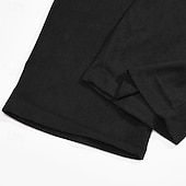 preiswerte Lose-Herren Anzughosen Cordhose Hose Hosen Schlabberhose Faltenhose Tasche Gerade geschnitten Glatt Komfort Weich In voller Länge Party Geschäft Täglich Modisch Strassenmode Schwarz Marineblau