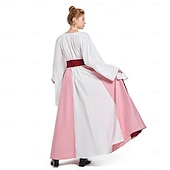levne Šaty-Retro Středověké Renesanční Šaty Šaty inspirované Regency Ren Faire Elf Viking Elfí Dámské Keltské Pirát Fantazie předvečer Všech svatých Karneval Plesová maškaráda Párty LARP Ren Faire Dospělé Šaty