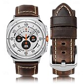 levne Pásky na hodinky Samsung-Pásek hodinek pro Samsung Galaxy Watch 7/6/5/4  40/44mm, Watch 5 Pro 45mm, Watch 6 Classic 43/47mm, Watch 4 Classic 42/46mm Sledujte Ultra PU kůže Výměna, nahrazení Popruh Ženy muži Kožený odkaz