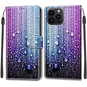 economico Cover per iPhone-telefono Custodia Per iPhone 15 Pro Max Plus Copertura Posteriore con Supporto Con Cinturino da Polso Slot per Carte Retrò TPU Pelle PU