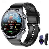 お買い得  スマートウォッチ-iMosi TK29 スマートウォッチ 1.43 インチ スマート·ウォッチ ブルートゥース ECG + PPG 温度監視 歩数計 と互換性があります Android iOS 女性 男性 メディアコントロール メッセージ受信通知 カメラコントロール IP68 48mmウォッチケース