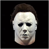 olcso kiegészítők-Szellem Zombi Michael Myers Maszk Halloween-kellékek Felnőttek Férfi Női Ijesztő jelmez Mindszentek napja Farsang Mardi Gras Könnyű farsangi jelmez
