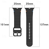 olcso Apple óraszíjak-Sportszíj Kompatibilis valamivel Apple Watch óraszíj 38mm 40mm 41mm 42mm 44mm 45mm 49mm Elasztikus Állítható Szilikon Csere óraszíj mert iwatch Ultra 2 Series 9 8 7 SE 6 5 4 3 2 1