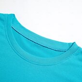 levne jednoduché tričko-dámské oblečení basic oversized trička s kulatým výstřihem jednobarevná nová barva rukáv s volným ramenem kulatý výstřih top s krátkým rukávem