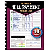 cheap Gifts-Bill Payment Management Book Monthly Bill Payment Checklist Bill Tracker Notebook, The 48 Month Guide for Families &amp; Money Managers