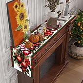 お買い得  クリスマスの装飾-クリスマステーブルランナー、お祝いのホリデーデコレーション、エレガントな季節のテーブルトップアクセント、ホリデーの集まりやダイニングに最適