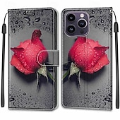 Χαμηλού Κόστους iPhone Θήκες-τηλέφωνο tok Για iPhone 14 13 12 Pro Max Plus iPhone 14 Pro Max iPhone 13 12 Pro Max iPhone 12 Pro Max Πίσω Κάλυμμα με βάση στήριξης με λουράκι καρπού Υποδοχή κάρτας Ρετρό TPU PU δέρμα