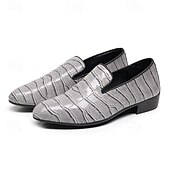 voordelige Semi-formeel-Heren loafers van imitatieleer met krokodillenmotief – stijlvolle instappers voor formele gelegenheden en zakelijke kleding