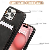 baratos Capas para iPhone-telefone Capinha Para iPhone 16 Pro Max Plus iPhone 15 Pro Max Plus iPhone 14 13 12 11 Pro Max Plus Mini SE Capa traseira Com Suporte Magnética com cordão Retro TPU Couro PU