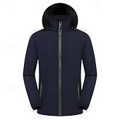 cheap Fleece &amp; 3 in 1 Jackets-Men&#039;s Softshell Jacket Hiking Jacket Outdoor Windproof Quick Dry Lightweight Jacket Windbreaker Jacket Traveling Black White Red Navy Blue Royal Blue