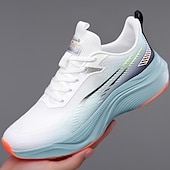 cheap Men&#039;s Sneakers-Men&#039;s Lightweight Breathable White Running Sneakers – Cushioning Athletic Shoes for Outdoor Sports and Fitness