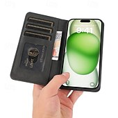 economico Cover per iPhone-telefono Custodia Per iPhone 16 Pro Max Plus iPhone 15 Pro Max Plus iPhone 14 13 12 11 Pro Max Plus Mini SE Per retro Con supporto A calamita Slot per schede Retrò TPU pelle sintetica