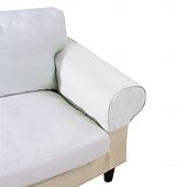 baratos Cobertura de Sofa-Capa de Braço de Cadeira de Banqueta Cor Sólida Colcha de Poliéster