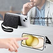 cheap Universal Phone Bags-Cell Phone Card Holder Pocket With Magsafe For iPhone 16 15 14 13 12 Pro Max Ring Holder Magnetic Drop Protection
