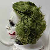 preiswerte Masken-Schrecklicher Joker 2 Clown King Kong Maske Voller Kopf Realistische Maske Erwachsene Herren Damen Gruseliges Kostüm Party Halloween Karneval Einfaches Karnevalskostüm