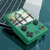 abordables Videoconsolas-Consola de juegos retro portátil x6, miniconsola con pantalla IPS de 3,5 pulgadas, conexión de controlador compatible con ATJ22735, 32 bits, RISC, regalo para niños