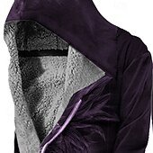 halpa miesten fleecetakki-Miesten Talvitakki Fleecetakki Jakku Arki-asut Loma Fleece-vuori Taskuilla Painettu Edessä tasku Syystalvi Risti Katutyyli Urheilu Huppari Normaali Sininen Punainen Purppura Ruskea Vihreä Jackets