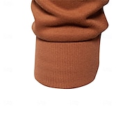 economico Felpe di base-felpe con collo finto e cerniera a un quarto da uomo, pullover casual patchwork, felpa in misto cotone per uomo