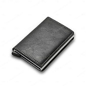 levne pouzdra a pouzdra na karty-anti rfid blocking protected id kreditní banka držák na kartu peněženka luxusní značka pánská magická kůže slim mini malé peníze peněženky pouzdro