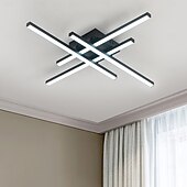 cheap Dimmable Ceiling Lights-Modern Semi Flush Mount Ceiling Light Acrylic 4 Light LED Ceiling Lamp Nordic Sputnik Light Fixture for Living Room Dining Room Bedroom 110-240V
