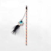 abordables Jouets pour chats-Peluches Jouet à Plumes Jouet interactif Cordes avec Amovible Durable Exercice pour animaux de compagnie Relâcher la pression Dressage d&#039;animaux pour Chat Intérieur Extérieur Jeu d&#039;animaux