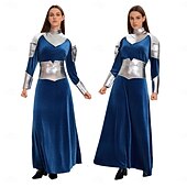 billiga Damdräkter-Krigare halloween Klänningar Festklädsel Karriär Dräkter Karnevalsdräkt Cosplay kostym Vuxna Dam Karnival Fest Enkla Halloween kostymer Klä ut