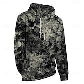 baratos Moletons de Caça-Homens Gráfico camuflagem Moletom Moletons Férias Diário Manga Longa Com Capuz Férias Esportes Para Noite Camuflado Estampado Inverno Primavera &amp; Outono Designer