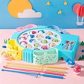 ieftine Gags și jucării practice de glumă-jucării de pescuit, cârlig spin electric cu muzică, modele de mărime opționale, albastru și roz, jucării și cadouri pentru copii, autocolante drăguțe, cadouri practice pentru ziua de naștere și de