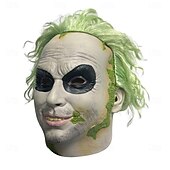 levne Masky-Zombie předvečer Všech svatých Maska Plná hlava Realistická maska Beetlejuice Strašidelný kostým Dospělé Unisex předvečer Všech svatých Karneval Výkon Párty Jednoduché Halloweenské kostýmy Oblékněte