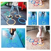 abordables Juguetes de broma y mordazas-Circuito de obstáculos para casas de juegos: equipo de juegos para niños en interiores y exteriores para entrenamiento de agilidad y equilibrio: idea divertida de regalo de Halloween, Navidad y Pascua