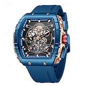 cheap Quartz Watches-Men Quartz Watch Creative Fashion Business Wristwatch Luminous Calendar Chronograph Waterproof Rubber Strap Watch