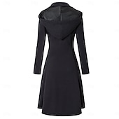 cheap Tops-Punk &amp; Gothic Steampunk Coat Trench Coat Hooded Plus Size Slim Fit Fancy Dress Women's Casual Daily Adults' Coat Fall &amp; Winter