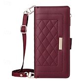 levne Pouzdra pro Samsung-telefon Carcasă Pro S24 S23 S22 S21 Ultra Plus S24 FE S21 FE A55 A35 A25 A15 5G A54 A34 A14 A73 A53 A33 A23 A13 S25 Ultra Zadní kryt se stojánkem Zip s Lanyardem Retro TPU PU kůže