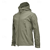 economico Fleece &amp; Giacche 3 in 1-Per uomo Giubbino da escursione Inverno All&#039;aperto Impermeabile Antivento Zip anteriore Giacca leggera Cerniera intera Campeggio / Escursionismo / Speleologia Grigio scuro Nero Verde militare Cachi