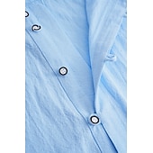 cheap Street-Men&#039;s Shirt Linen Shirt Band Collar Shirt Summer Shirt Beach Wear Button Up Shirt Plain Vacation Casual Black White Blue Khaki Short Sleeve Band Collar Summer Clothing Apparel