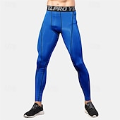 お買い得  ランニングパンツとタイツ-男性用 レギンス ランニングパンツ コンプレッションパンツ トラックパンツ ポケット 弾性ウエストバンド ハイウエスト サイクリングタイツ アウトドア スポーツ 屋内 秋 速乾性 ライトウェイト ソフト マラソン ランニング いい結果になる テイラーフィット スポーツウェア アクティブウェア ホワイト ルビーレッド バーガンディー