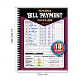 cheap Gifts-Bill Payment Management Book Monthly Bill Payment Checklist Bill Tracker Notebook, The 48 Month Guide for Families &amp; Money Managers