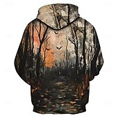 abordables Sudaderas con capucha-Víspera de Todos los Santos Fantasma Calabaza Sudadera Pullover Víspera de Todos los Santos 3D Bolsillo delantero Gráfico Para Pareja Hombre Mujer Adulto Víspera de Todos los Santos Carnaval Mascarada