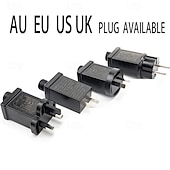 billige Elektrisk støpsel-vanntette led fe string lights 5m/10m julelys dc31v eu/us/au/uk plug led string lights for outdoor  &amp; innendørs innredning