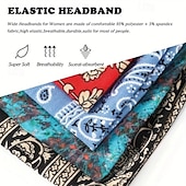 preiswerte Haarstyling-Zubehör-Breite Stirnbänder für Damen, einfarbiger Knoten-Turban, große Haarbänder im Bohème-Stil, modische Haarwickel für Yoga und Laufen &amp;sportlich, elegant &amp;einfacher Stil