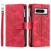 levne Ostatní pouzdra-telefon Carcasă Pro Google Pixel 8 Pro Pixel 8 Pixel 7 Pixel 7 Pro Pixel 6 Pixel 6 Pro Zadní kryt se stojánkem s poutkem na zápěstí Slot pro kartu Retro TPU PU kůže