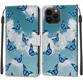 Недорогие Чехлы для iPhone-телефон Кейс для Назначение iPhone 15 Pro Max iPhone 14 13 12 11 Pro Max Plus iPhone 14 Pro Max Plus iPhone 13 12 11 Pro Max Кейс на заднюю панель со стендом с ремешком на запястье Разъем для карты