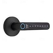 cheap Door Locks-WAFU WF-016 Smart Biometric Fingerprint Door Lock Smart Bluetooth Password Handle Lock APP Unlock Keyless Entry  USB Battery