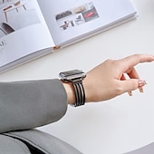 Χαμηλού Κόστους Ζώνες Apple Watch-Solo Loop Συμβατό με Ζάντα ρολογιού Apple Watch 38mm 40mm 41mm 42mm 44mm 45mm 49mm Γυναικεία Μεταλλικό κούμπωμα Ρυθμιζόμενο κράμα Ανταλλακτικό λουράκι ρολογιού για iwatch Ultra 2 Series 9 8 7 SE 6 5