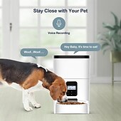 cheap Dog Bowls &amp; Feeders-Dog Cat Pets Automatic Feeder Bowl ABS+PC Foldable Easy to Install Splittable Solid Colored White Bowls &amp; Feeding Home Daily