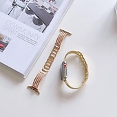 Χαμηλού Κόστους Ζώνες Apple Watch-Solo Loop Συμβατό με Ζάντα ρολογιού Apple Watch 38mm 40mm 41mm 42mm 44mm 45mm 49mm Γυναικεία Μεταλλικό κούμπωμα Ρυθμιζόμενο κράμα Ανταλλακτικό λουράκι ρολογιού για iwatch Ultra 2 Series 9 8 7 SE 6 5