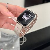 זול להקות Apple Watch-סולו לופ מותאם ל רצועת השעון של Apple Watch 38 מ&quot;מ 40 מ&quot;מ 41 מ&quot;מ 42 מ&quot;מ 44 מ&quot;מ 45 מ&quot;מ 49 מ&quot;מ בלינג יהלום סוגר מתכת מתכוונן סגסוגת רצועת שעון חלופית ל iwatch Ultra 2 Series 9 8 7 SE 6 5 4 3 2 1