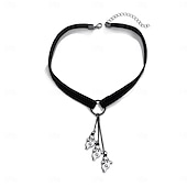 economico Collane-Collane con ciondolo Acrilico Tessuto Per donna Vintage Semplice Classico Con animale Romantico Gocce Collana Per Feste Halloween Strada